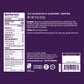Nutrition Facts and Ingredients of Vosges Haut-Chocolat Bapchi's Caramel Toffee in white, san-serif font on a deep purple background.