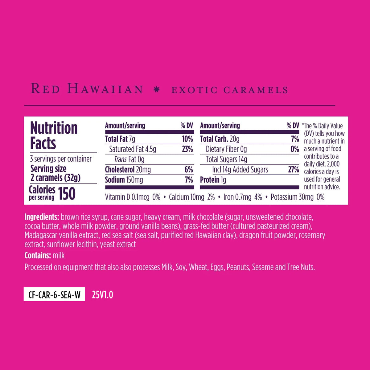 Red Hawaiian Salt Caramels