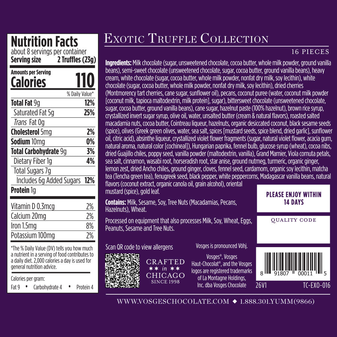 Exotic Truffles, 16 pieces