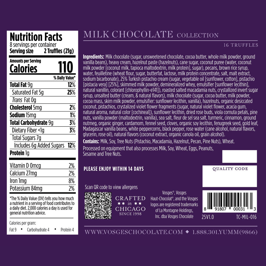 Milk Chocolate Truffles, 16 pieces