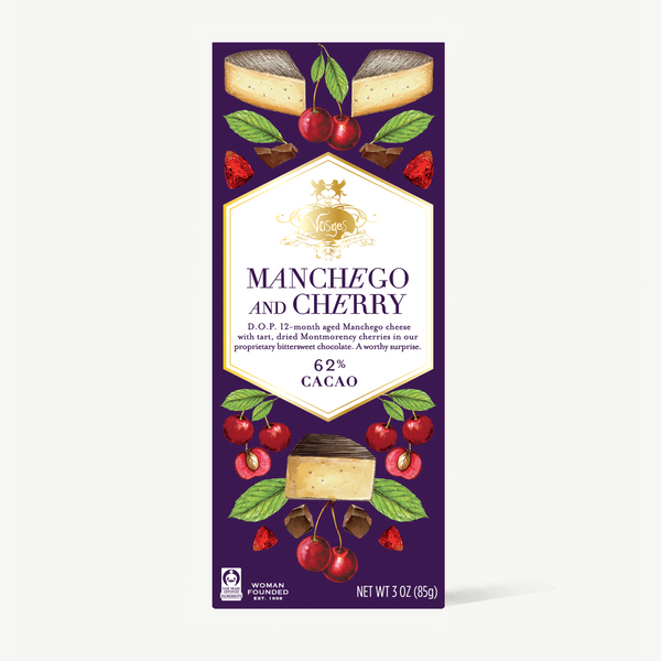 Manchego and Cherry Chocolate Bar | Chocolate Bars | Vosges