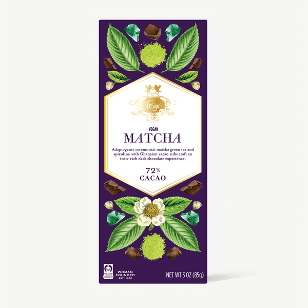 Matcha Green Tea & Spirulina Super Dark™ Chocolate Bar | Vosges