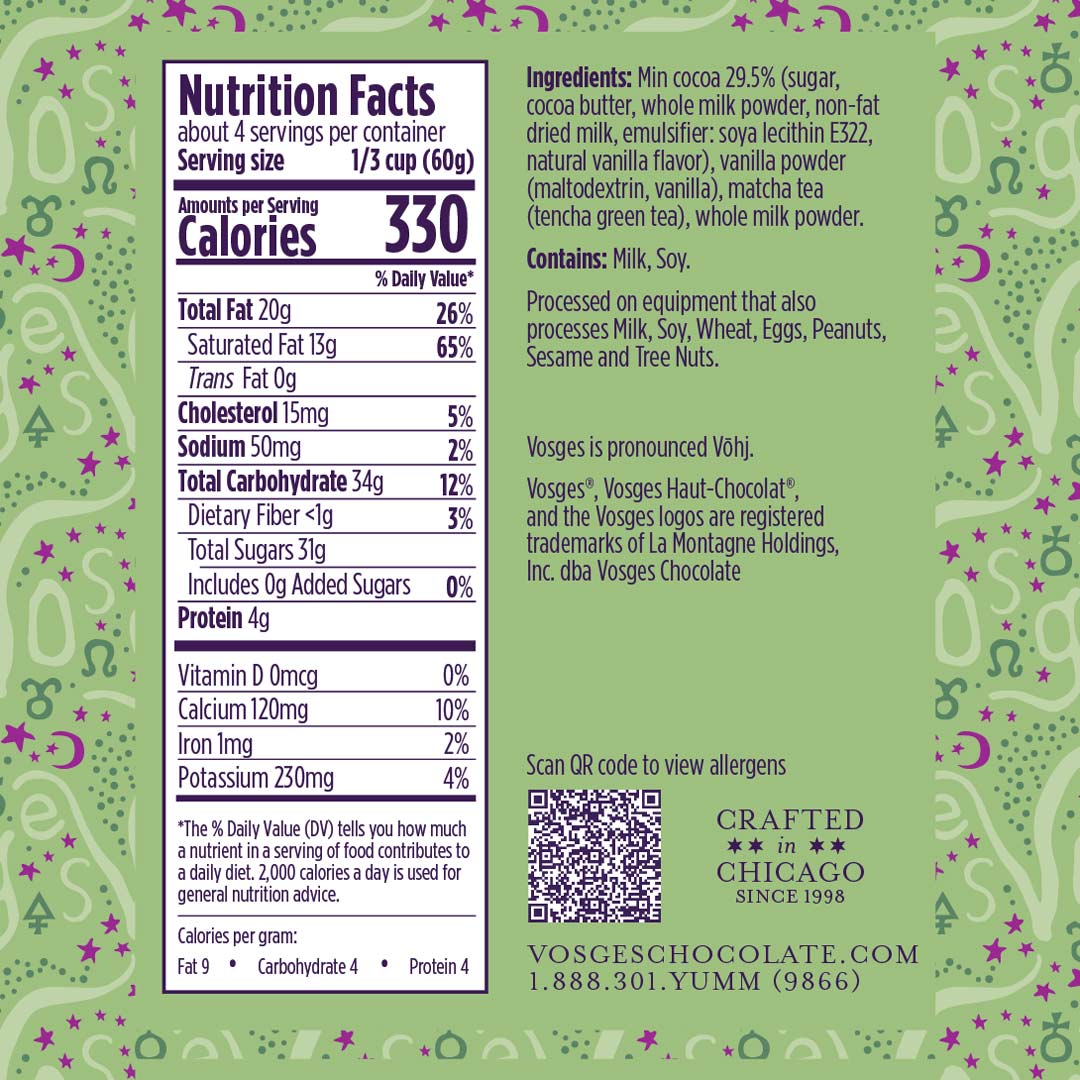 Matcha White Drinking Chocolate – Vosges Haut-Chocolat