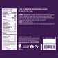 Nutrition Facts and Ingredients of Vosges Haut-Chocolat 9 piece Caramel Marshmallows in white, san-serif font on a deep purple background.