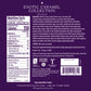 Nutrition Facts and Ingredients of Vosges Haut-Chocolat Exotic Caramel Collection in white, san-serif font on a deep purple background.