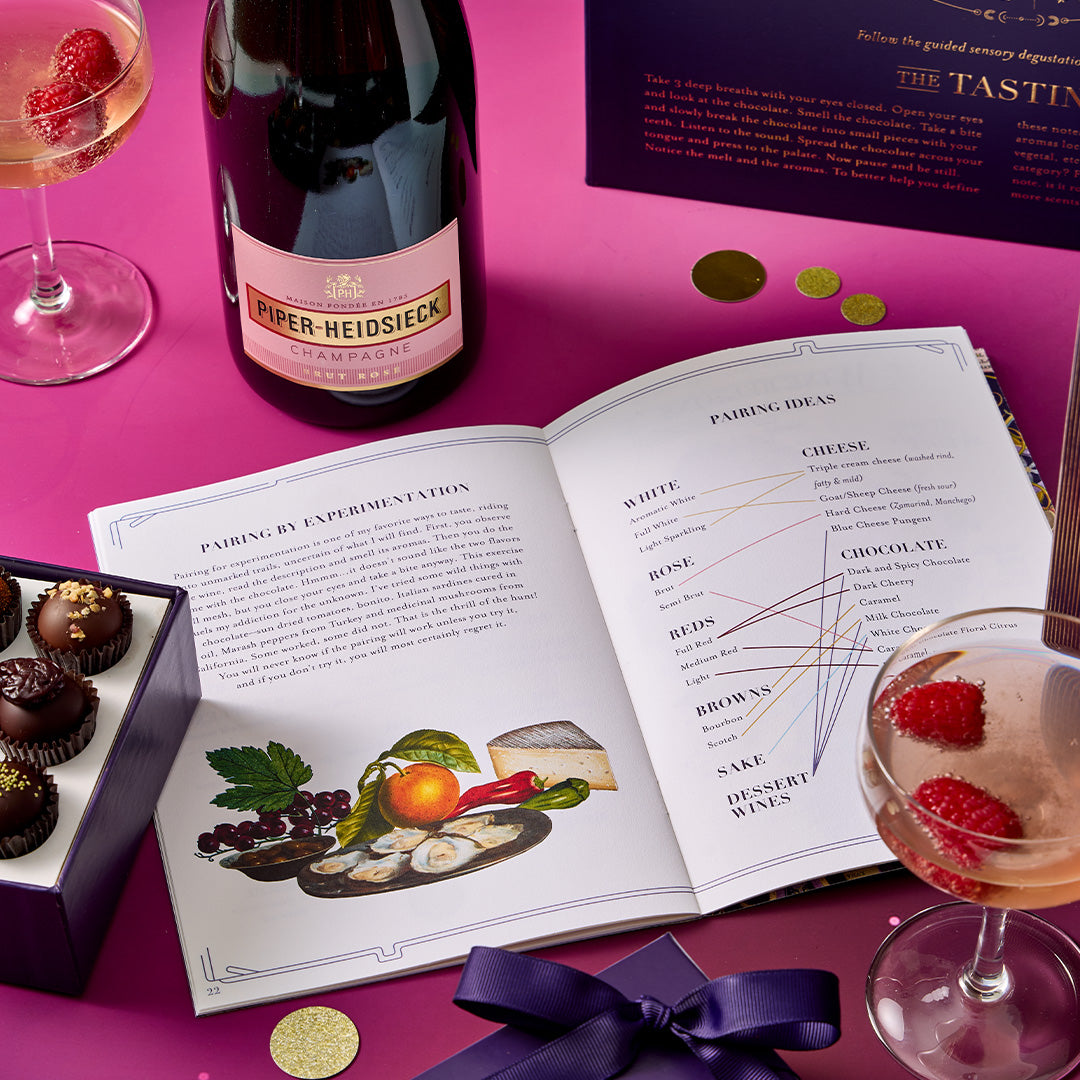 Brut Rosé and Chocolate Pairing Giftbox – Vosges Haut-Chocolat