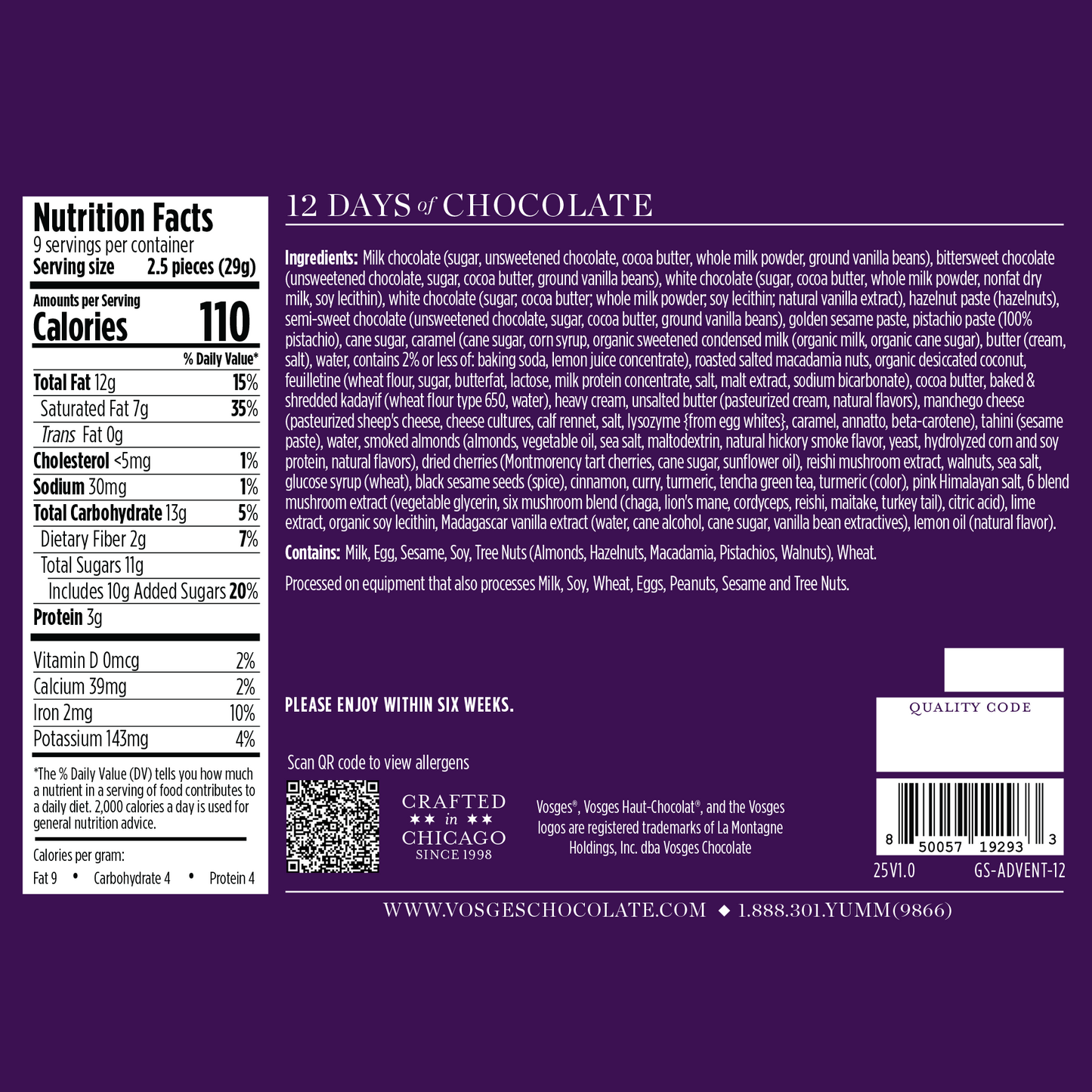 12 Days of Chocolate Calendar