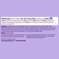 Nutrition Facts and Ingredients of Vosges Haut-Chocolat Chocolate Dipped Persimmon Cookies in purple, san-serif font on a light purple background.