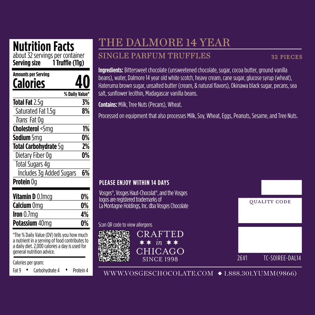 The Dalmore 14 Year Truffles – Vosges Haut-Chocolat