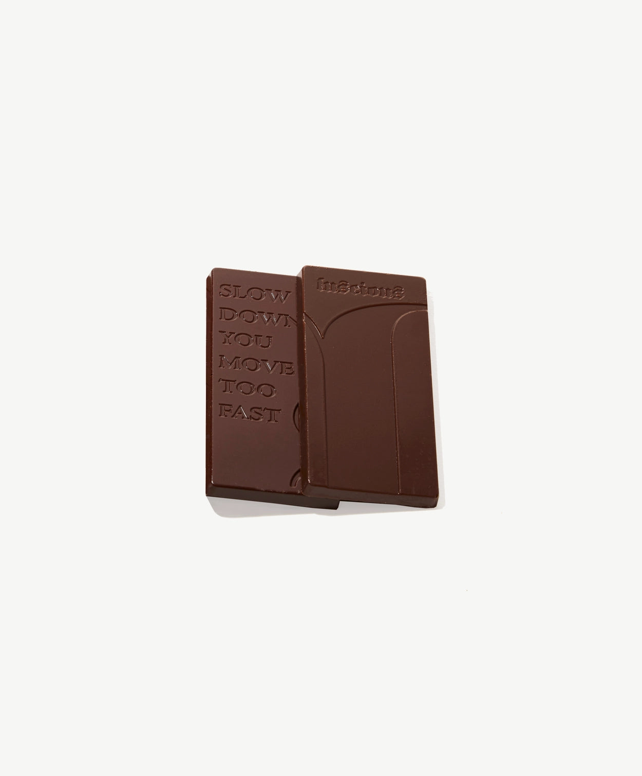 Two Vosges Taste Test mini bars sit beside one another on a light grey background.