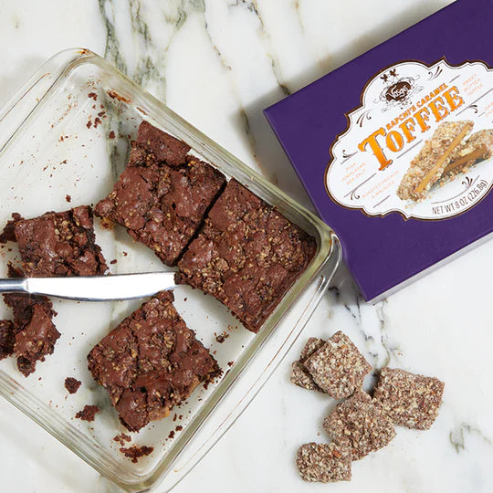 bapchi's caramel toffee brownies