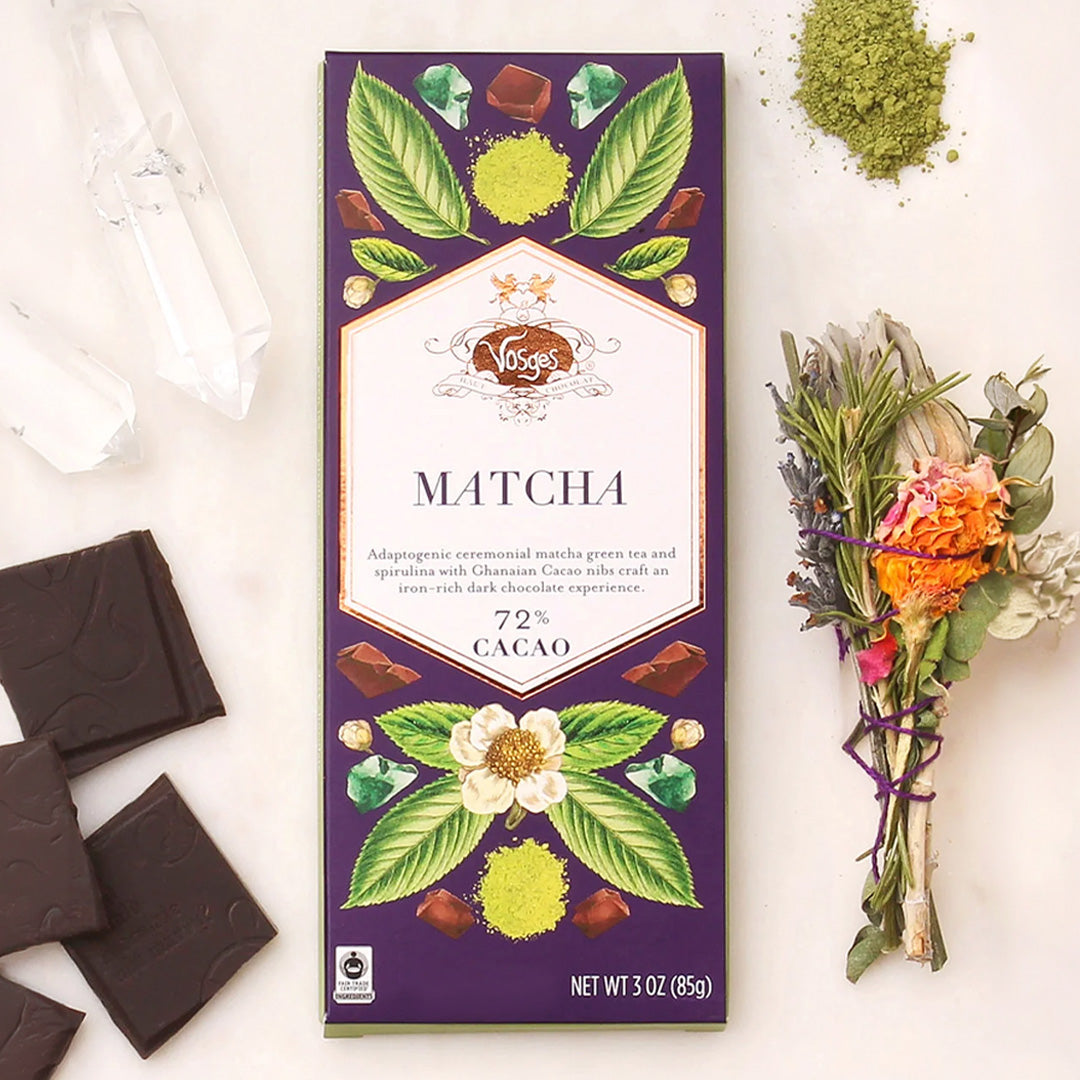 Matcha Green Tea & Spirulina Super Dark™ Chocolate Bar | Vosges
