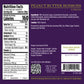 Purple packaging for Peanut Butter Bonbons with a large nutrition facts panel on the left