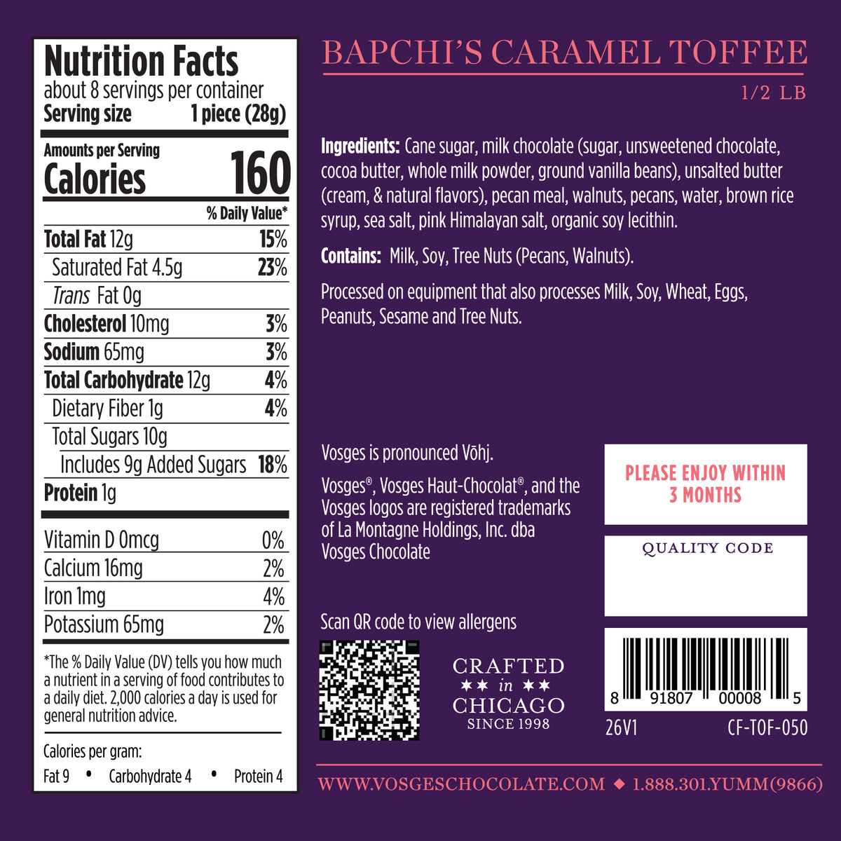 Bapchi's Caramel Toffee