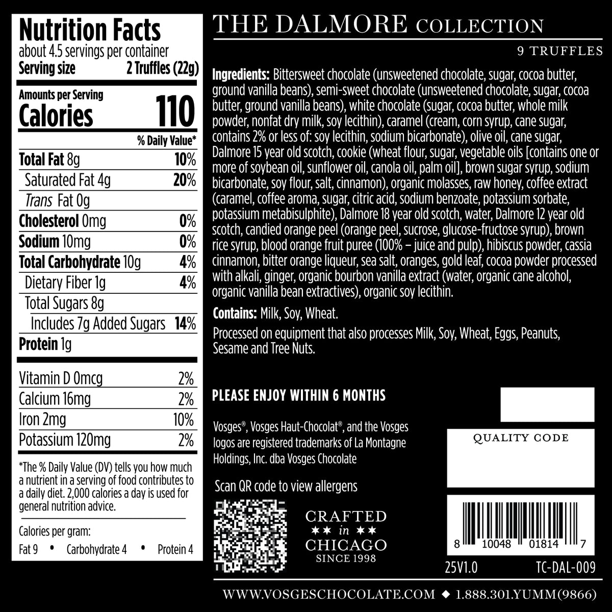 The Dalmore™ Scotch-Infused Chocolate, 9 pieces