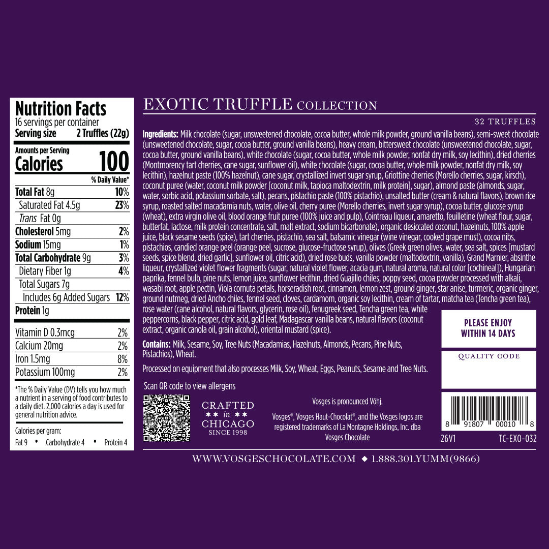 Exotic Truffles, 32 pieces