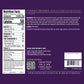 Nutrition facts panel beside ingredients text on purple packaging for Cider Caramel Truffles