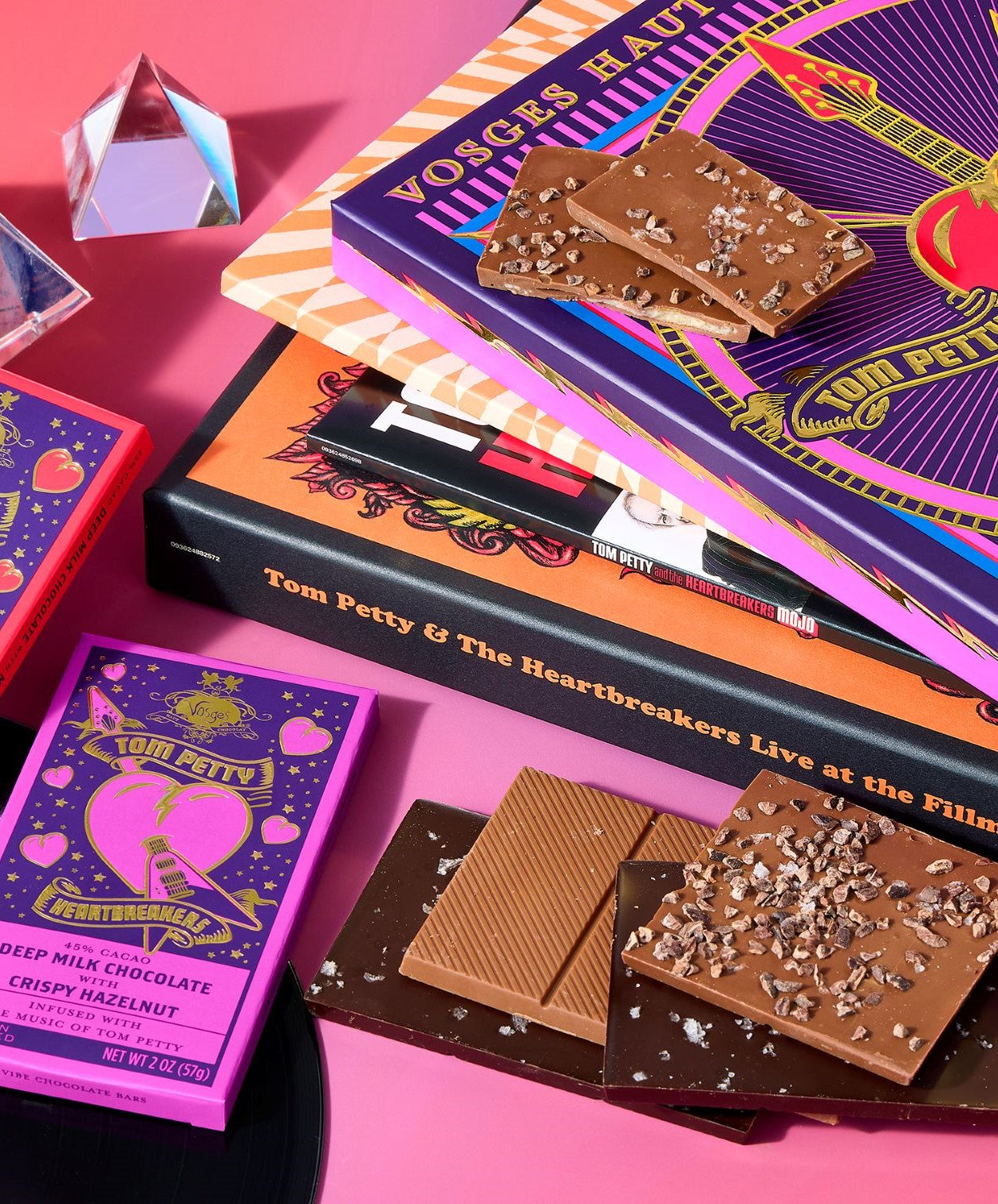 Tom Petty x Vosges Hazelnut and Milk Chocolate Bar