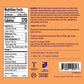 Nutritional ingredients for Vosges Pumpkins Spice Chocolate Truffles in purple san-serif font on a light orange background.  