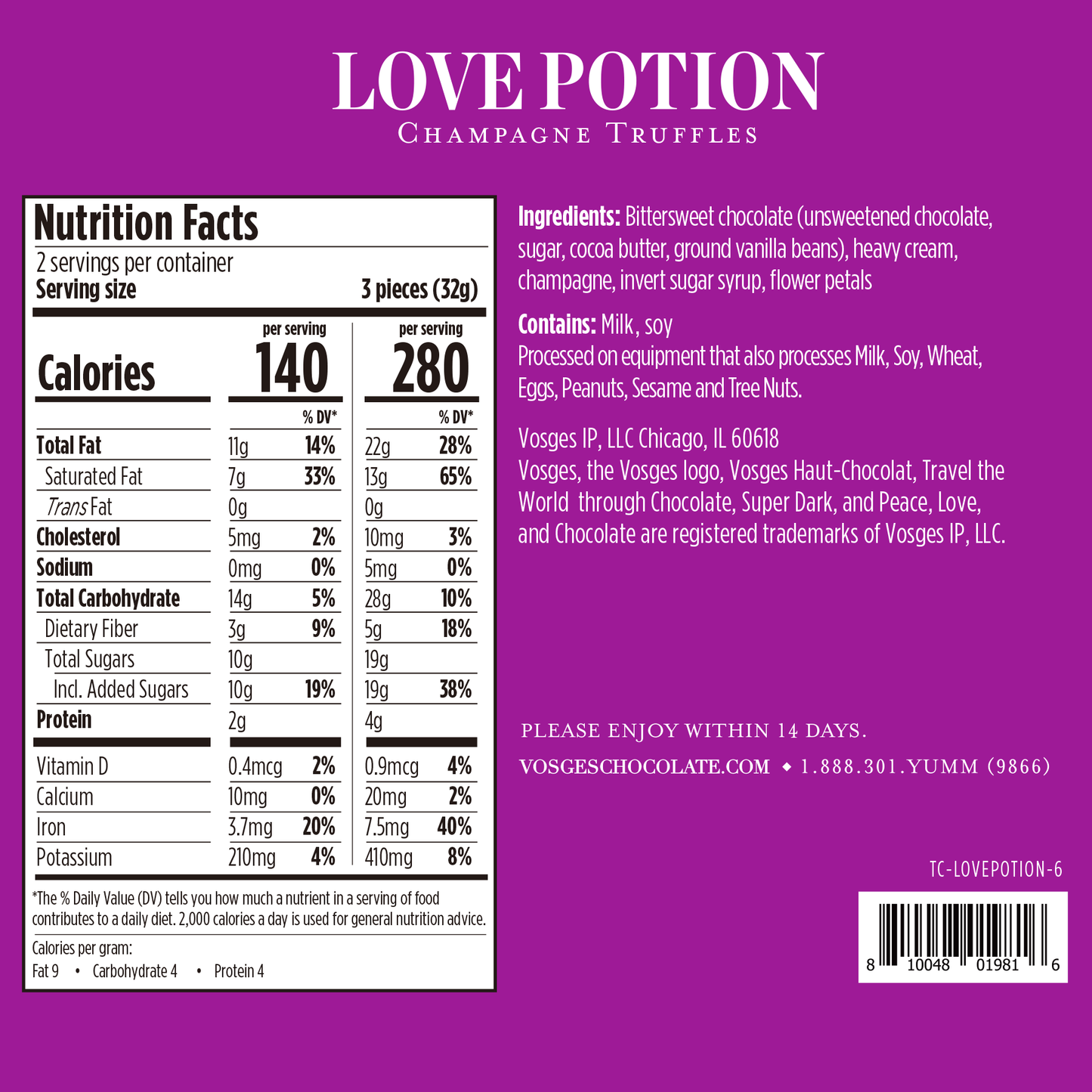 Love Potion Champagne Truffles