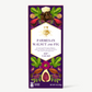 Vosges Parmesan Walnut and Fig bar stands upright displaying a purple box featuring illustrations of cherries and cheese on a white background.