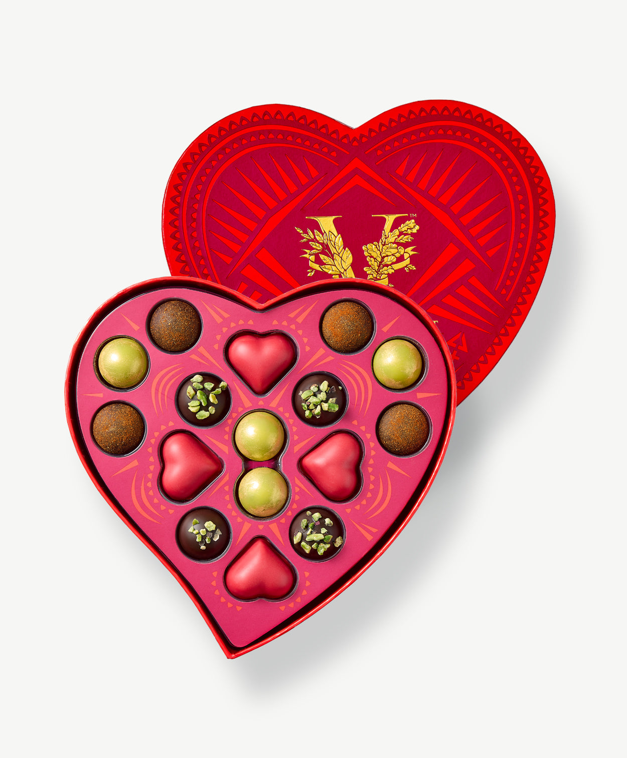 red heart truffle