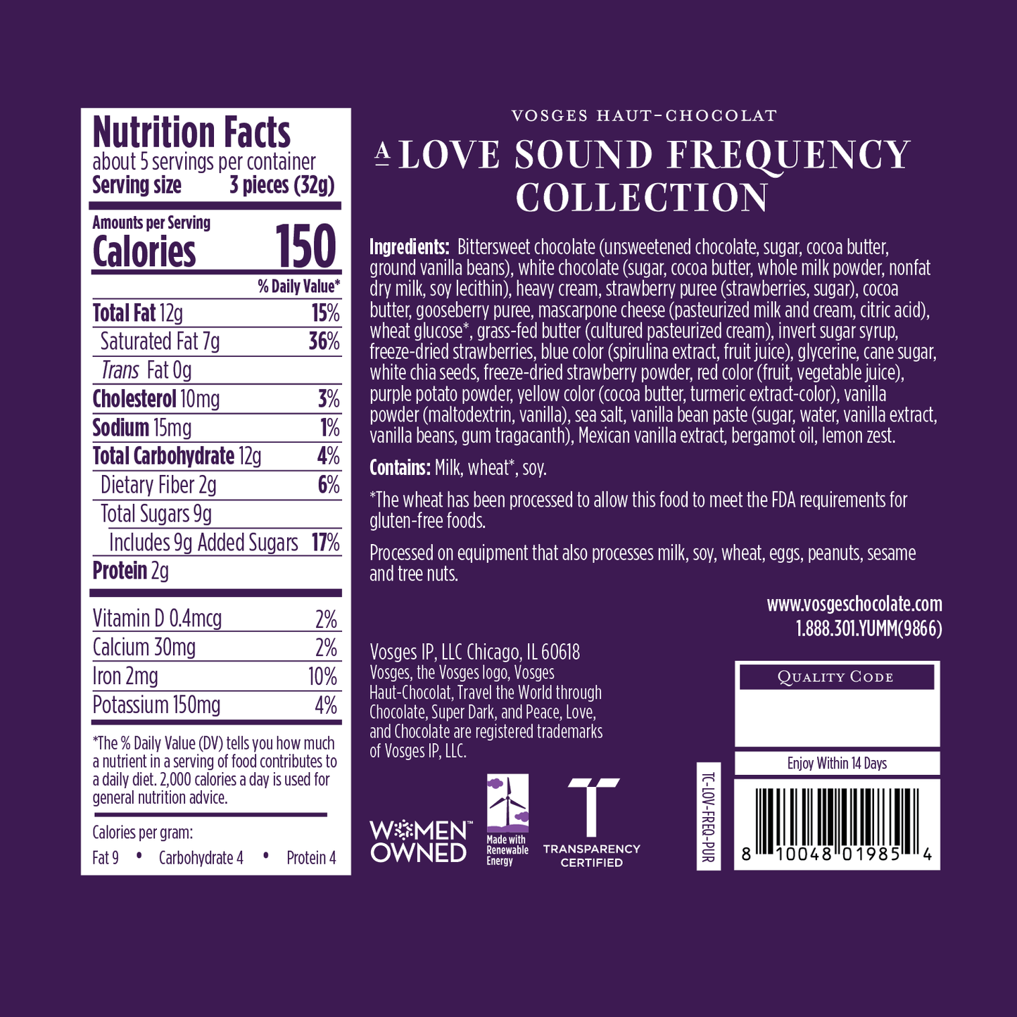 Purple Love Energy Truffle Collection